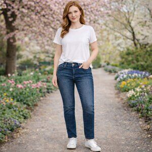 MOTHER SZ 25 The Stunner Fray Denim Jeans Wash Roasting Nuts $228